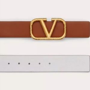 NWT Valentino VLogo Leather Belt 80